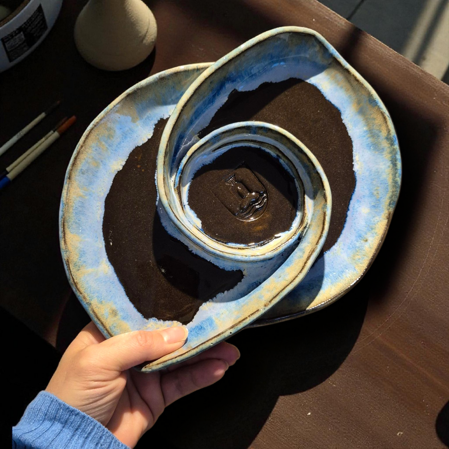 Doppel Dipper Black Blue